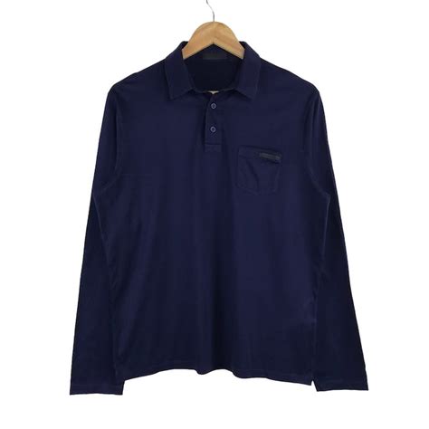 prada polo t shirt|prada long sleeve polo.